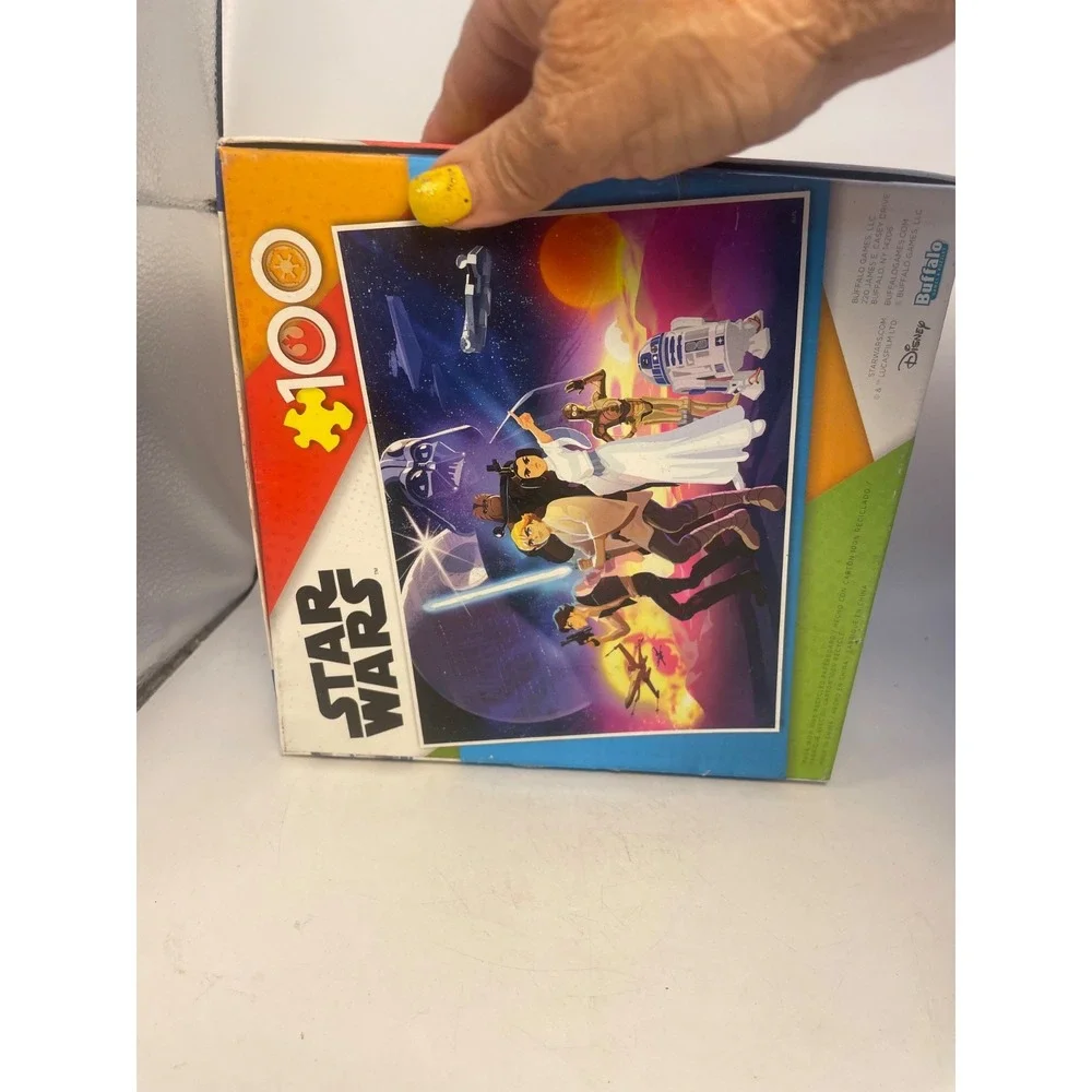 STAR WARS Galaxy of Adventures Puzzle 100 Piece Jigsaw Buffalo Games GUC Disney